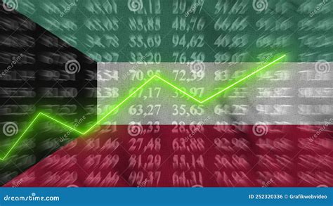 Kuwait Financial Growth, Economic Growth, Up Arrow in the Chart Against ...