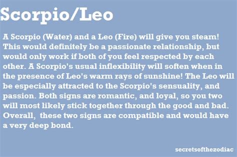 THE WORLD OF ASTROLOGY: | Leo relationship, Leo and scorpio ...