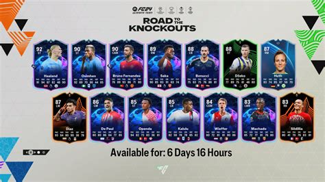 EA FC 24: Road to the Knockouts Full Squad, Featuring Haaland, Bruno ...