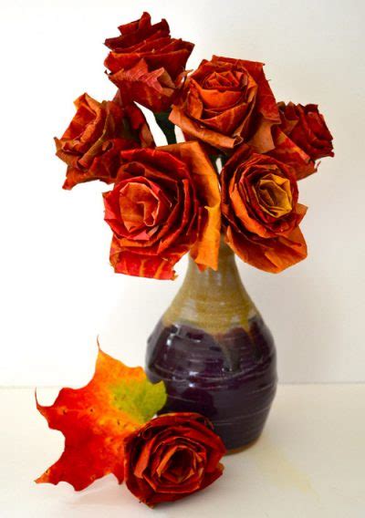 Autumn Leaf Roses | Fun Family Crafts