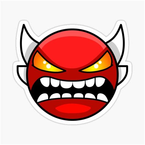 "Geometry dash Insane demon" Sticker for Sale by CoryBaxter | Redbubble