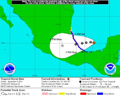 EYE OF THE STORM: Tropical Storm Nate, Track, and Strength