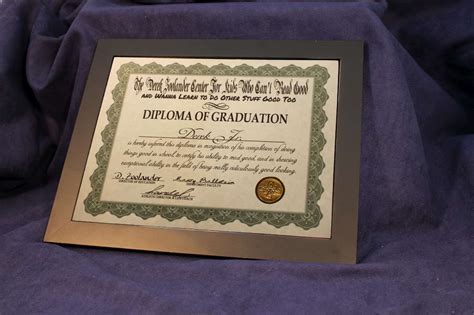 Derek Zoolander School Diploma of Graduation - Geekify Inc