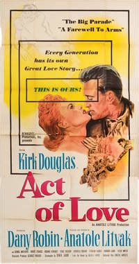 Act of Love (Original three-sheet poster for the 1953 film) by ...