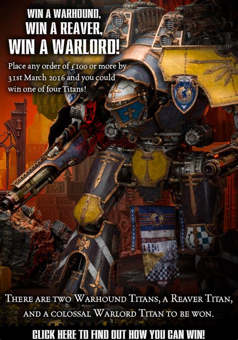 Wargame News and Terrain: Forge World: Warhammer 40K Titan Give Away Launched