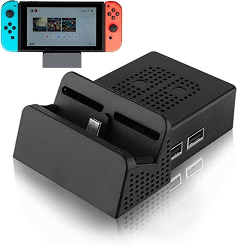 Nintendo Switch dock, AVIDET Portable Replacement Mount Mini Dock with ...