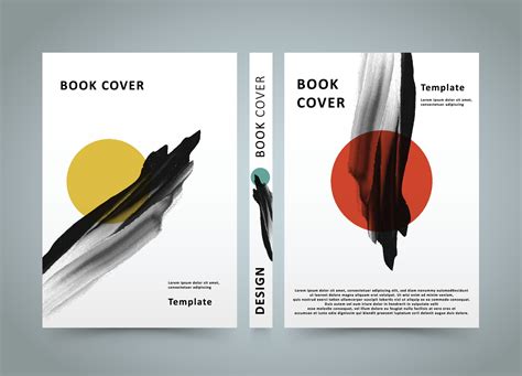 Book Cover abstract minimalist art soft cover book design poster design 22159463 Vector Art at ...