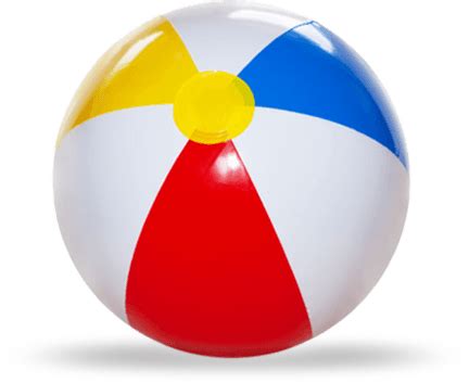 Download Beach Ball White Red Blue transparent PNG - StickPNG