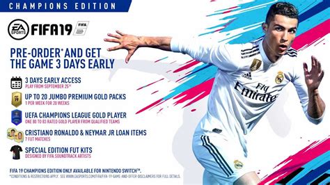 FIFA 19 Champions Edition And Pre-Order Bonuses Revealed | Nintendo Insider