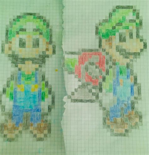 Custom Luigi pixel art by Luigiartist65 on DeviantArt