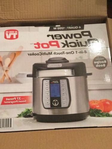 Power Quick Pot 6-Quart 1200w 8-in-1 One-Touch MultiCooker