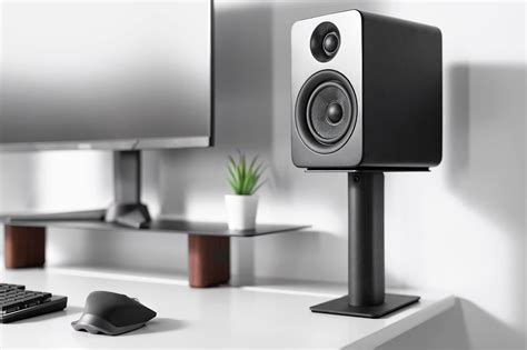 SP Desktop Speaker Stands | Kanto Audio | Desktop speakers, Speaker stands, Studio speakers