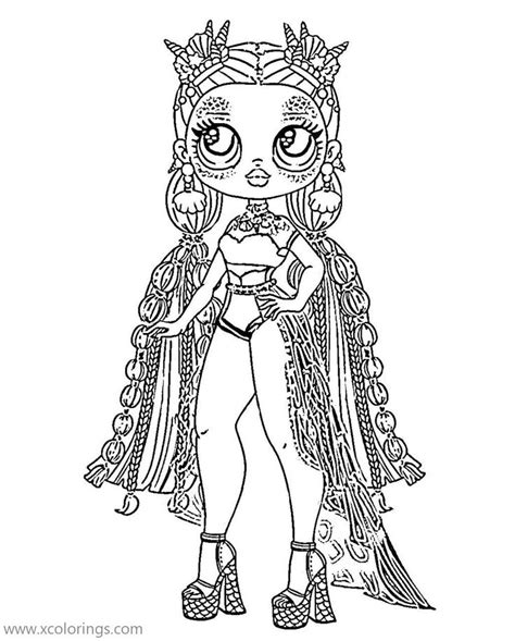 Sea Princess from LOL OMG Doll Coloring Pages. | Coloring pages, Free ...