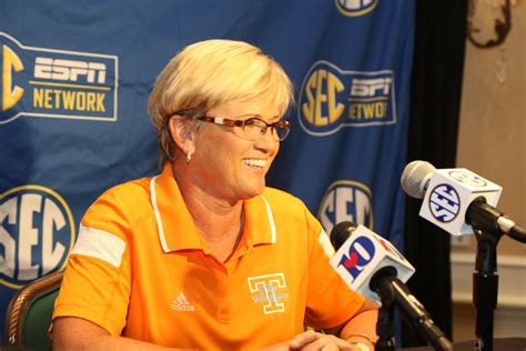 Tennessee head women's basketball coach Holly Warlick at #SECTipoff15. Courtesy of ESPN Images ...