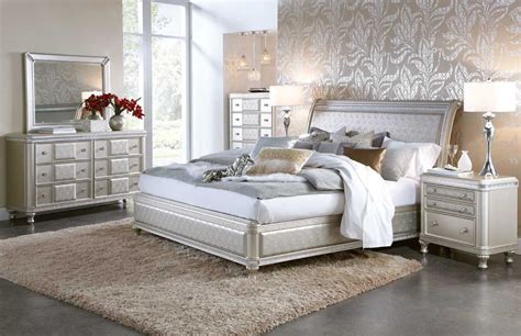 SILVER GLAM BEDROOM SET | Badcock Home Furniture &more