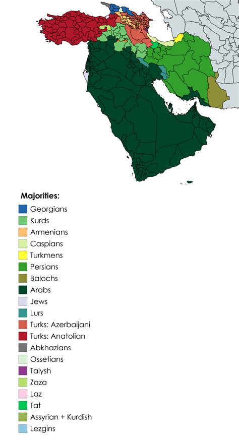 The Middle East: Ethnic Map