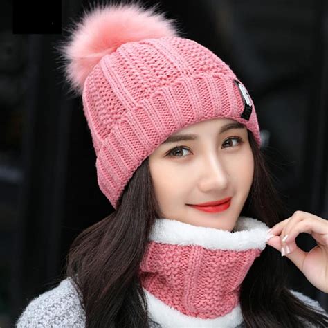 2020 New Winter Hats Women With Bib Cute Warm Velvet Wool Hat Female ...