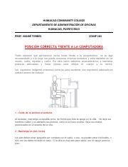 Posicion correcta frente a la computadora 1 .pdf - HUMACAO COMMUNITY ...