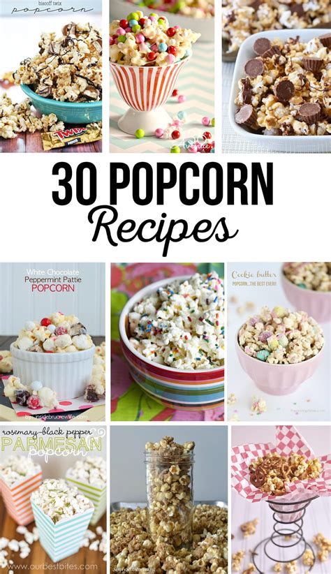 30 YUMMY Popcorn Recipes - The Crafting Chicks