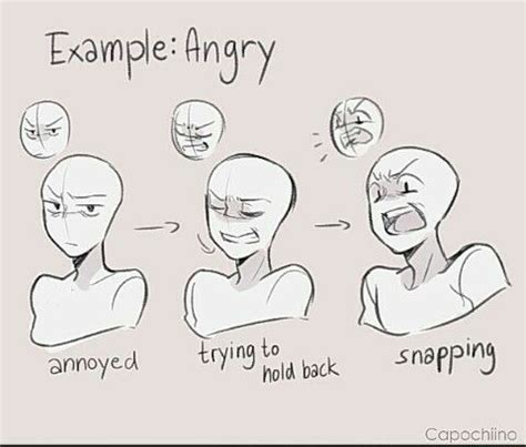 Sad Anime Pose Reference : Anger, Angry, Emotions, Facial Expressions ...