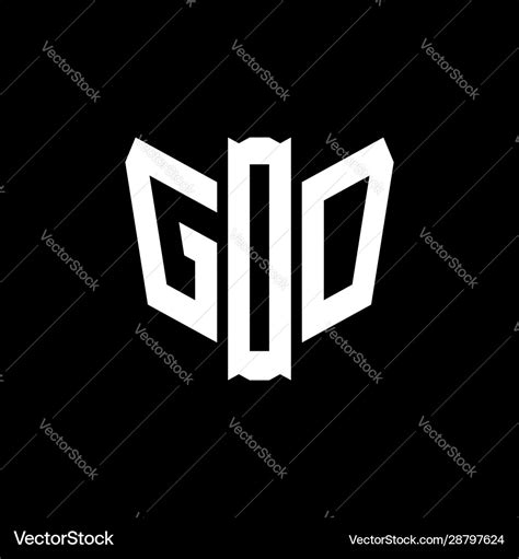 Initial letter god logo template with sporty icon Vector Image