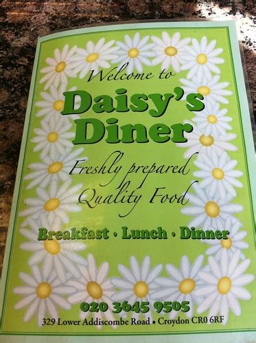 Daisy's Diner menu | bob walker | Flickr