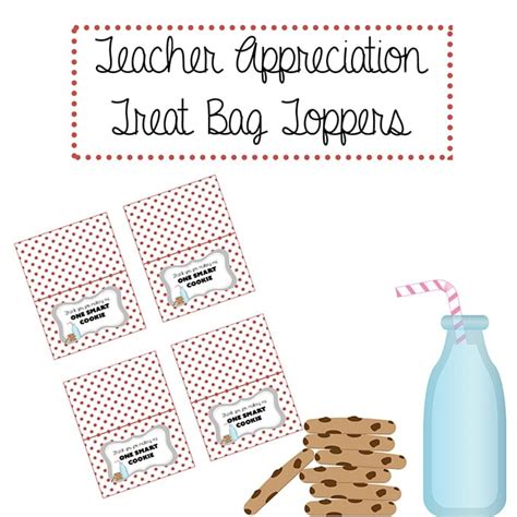 Teacher Appreciation Treat Bag Topper Printable | Onion Rings & Things