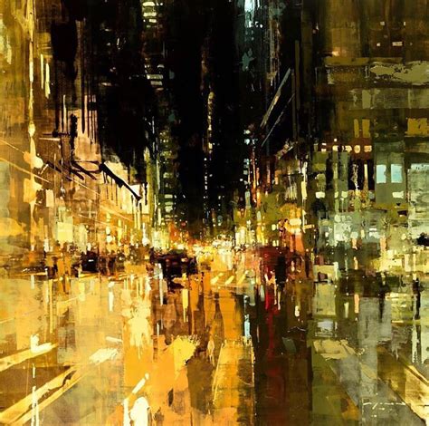 #jeremymann | 抽象風景画, 都市景観, 水彩風景