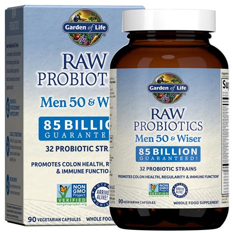 Garden of Life RAW Probiotics Men 50 & Wiser -- 85 billion - 90 ...