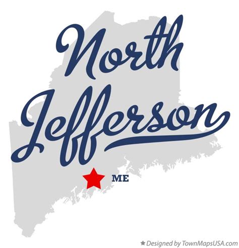 Map of North Jefferson, ME, Maine