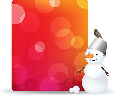 Blank Gift Tag With Snowman And Bokeh Merry Snowball Hat Vector, Merry, Snowball, Hat PNG and ...