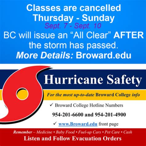 Broward College South Campus • INFORMATION AS OF 8 A.M. WEDNESDAY ...