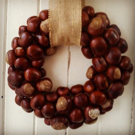 Conker Wreath made by Flowers by Juliette | Autumn decoration ...