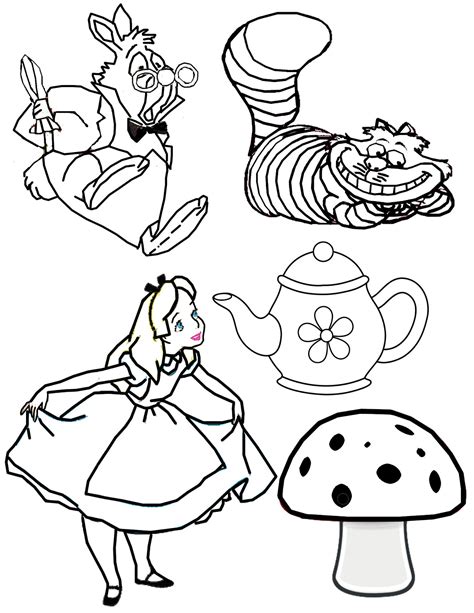 alice in wonderland clip art black and white 20 free Cliparts ...