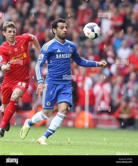 MOHAMED SALAH CHELSEA FC CHELSEA FC ANFIELD LIVERPOOL ENGLAND 27 April 2014 Stock Photo - Alamy