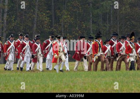 British soldier in a reenactment of the surrender at Yorktown Battlefield Virginia. Digital ...