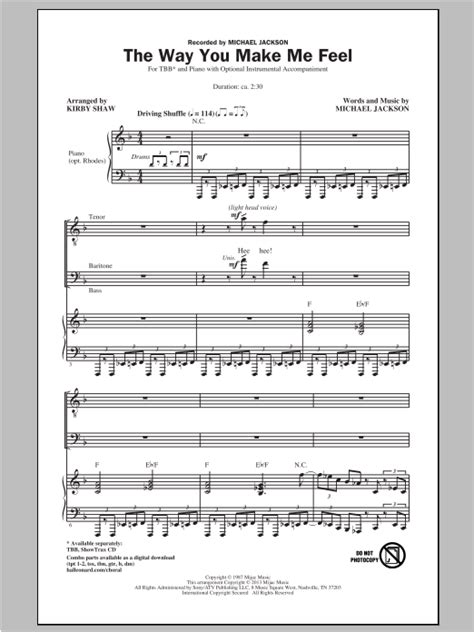 The Way You Make Me Feel | Sheet Music Direct