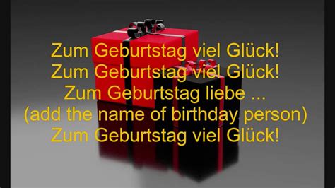 Happy Birthday Song Deutsch Lyrics | The Cake Boutique