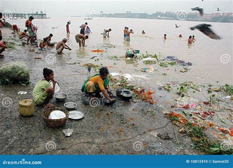 Ganga River Pollution In Kolkata. Editorial Image | CartoonDealer.com ...