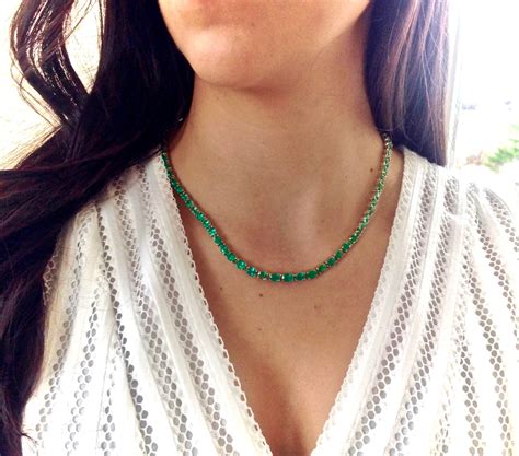 25.00 Carat Natural Colombian Emerald Necklace 18K Yellow Gold – EmeraldsMaravellous