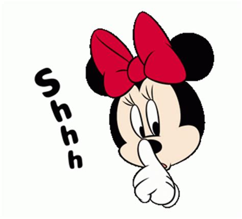 Shhhh Minnie Mouse GIF - Shhhh MinnieMouse Quiet - Discover & Share GIFs