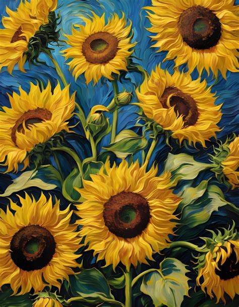 Sunflower Art Illustration Free Stock Photo - Public Domain Pictures