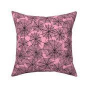 spider web // webs spider webs pink Fabric | Spoonflower