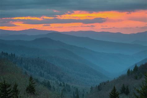 Smoky Mountains Beautiful Spring Sunrise Photograph by Carol Mellema ...