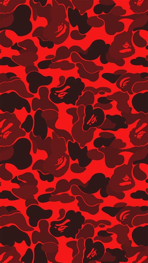 Bape Red Camo, red bape HD phone wallpaper | Pxfuel