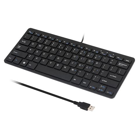 New Arrival 78 Keys Black Mini Slim Multimedia USB Wired External Keyboard For Notebook Laptop ...