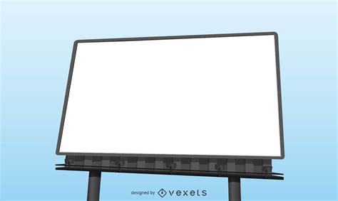 Realistic Blank Billboard Template Vector Download