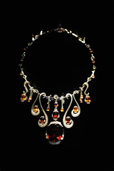 Garnet & Diamond Necklace | By Ernesto Moreira, Houston, TX,… | Flickr