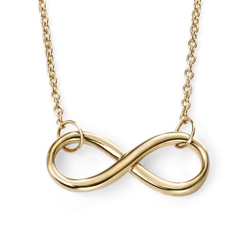 9ct Yellow Gold Infinity Necklace | Amulet Fine Jewellery - Handmade ...