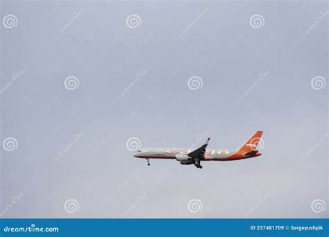 Cargo plane landing editorial stock image. Image of travel - 237481709